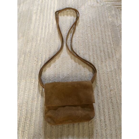 Urban Outfitters Brown Suede Crossbody Bag – Flap Style, Boho - Picture 11 of 12